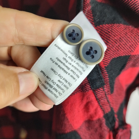 Jachs redand black buffalo check long sleeve flannel shirt Size M - Picture 12 of 16